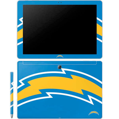 NFL Los Angeles Chargers Large Logo Galaxy Book 12in Skin